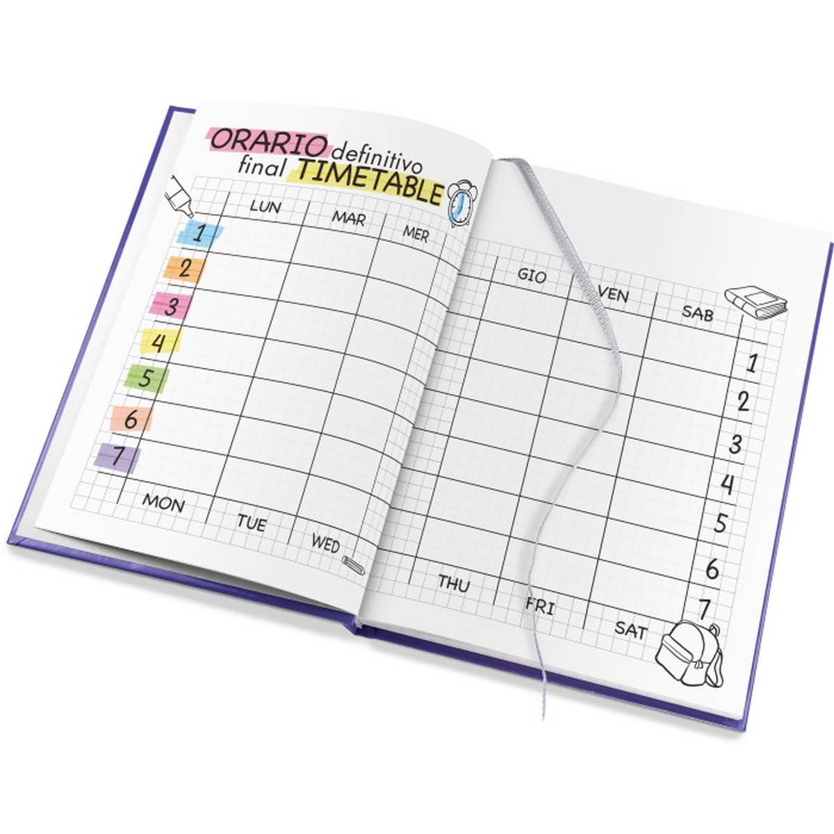 Diario scolastico n-color standard 9 mesi - 13 x 17,8 cm -