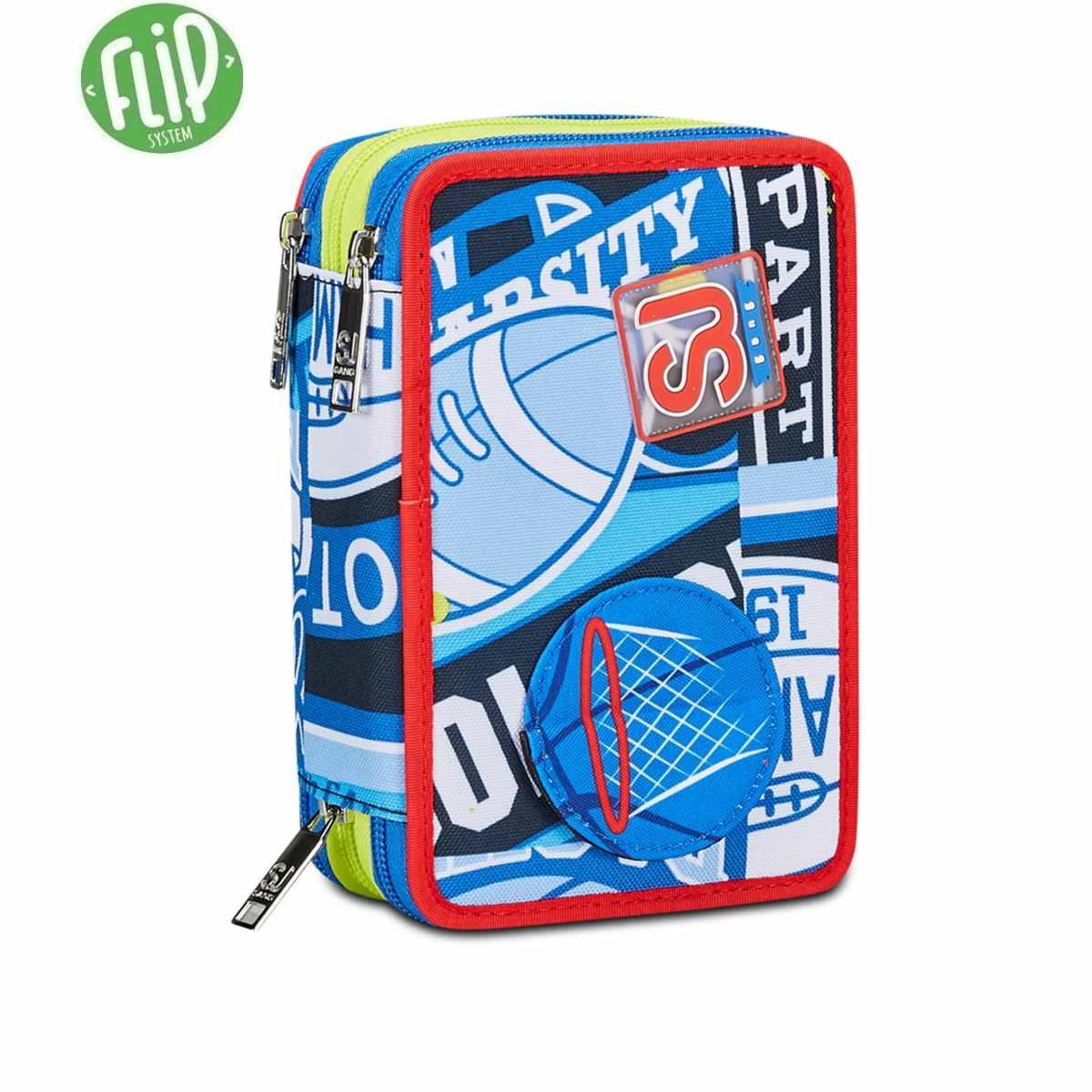 Sj gang - astuccio 3 zip boy