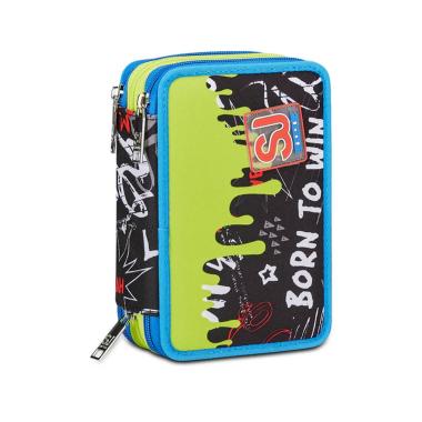 Sj gang - astuccio 3 zip boy