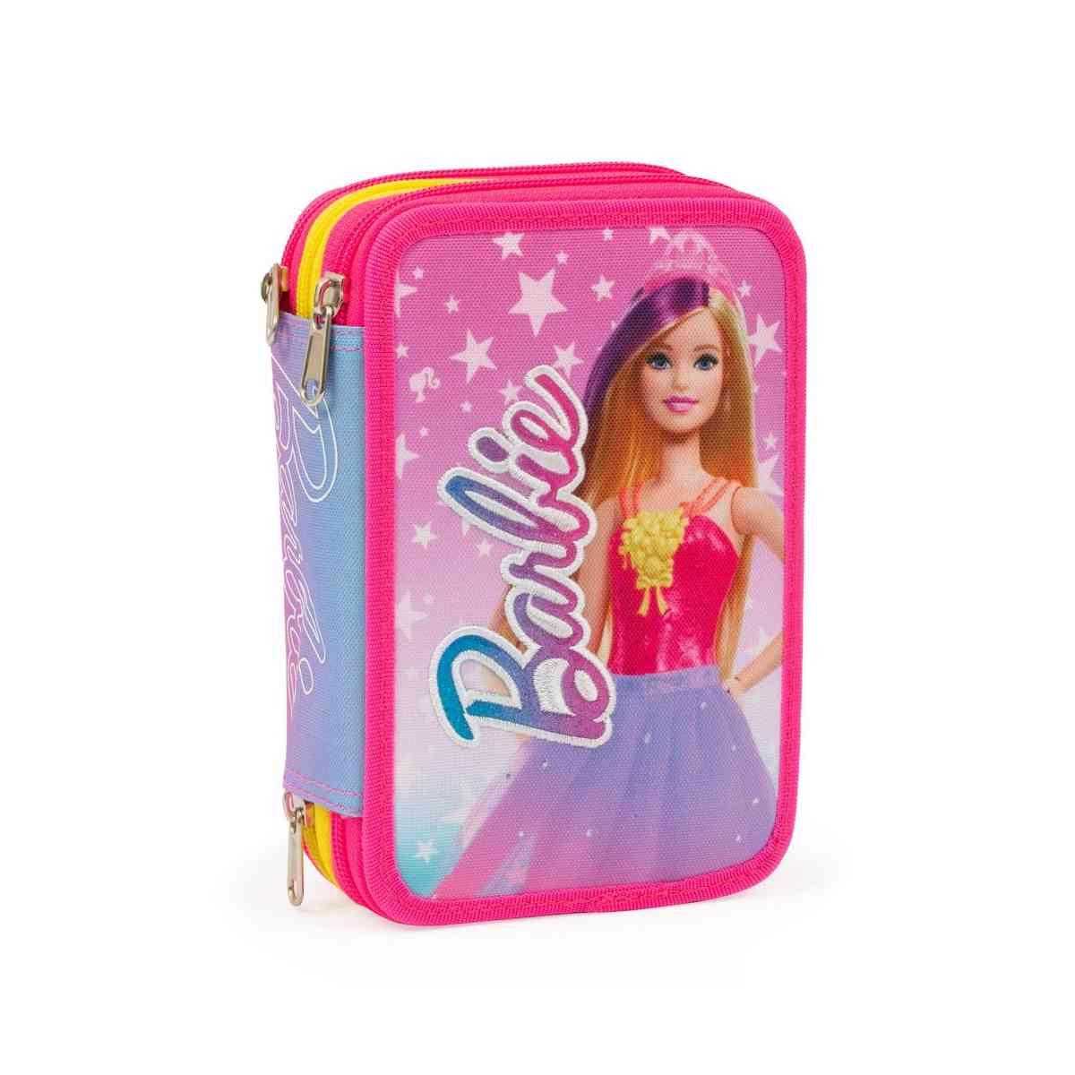Astuccio 3 zip con corredo barbie gopop