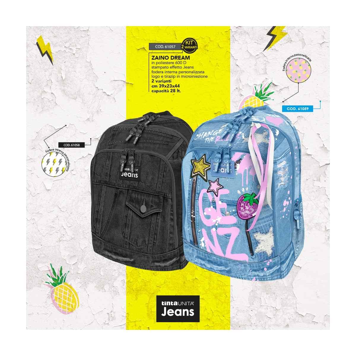 Zaino dream tintaunita jeans