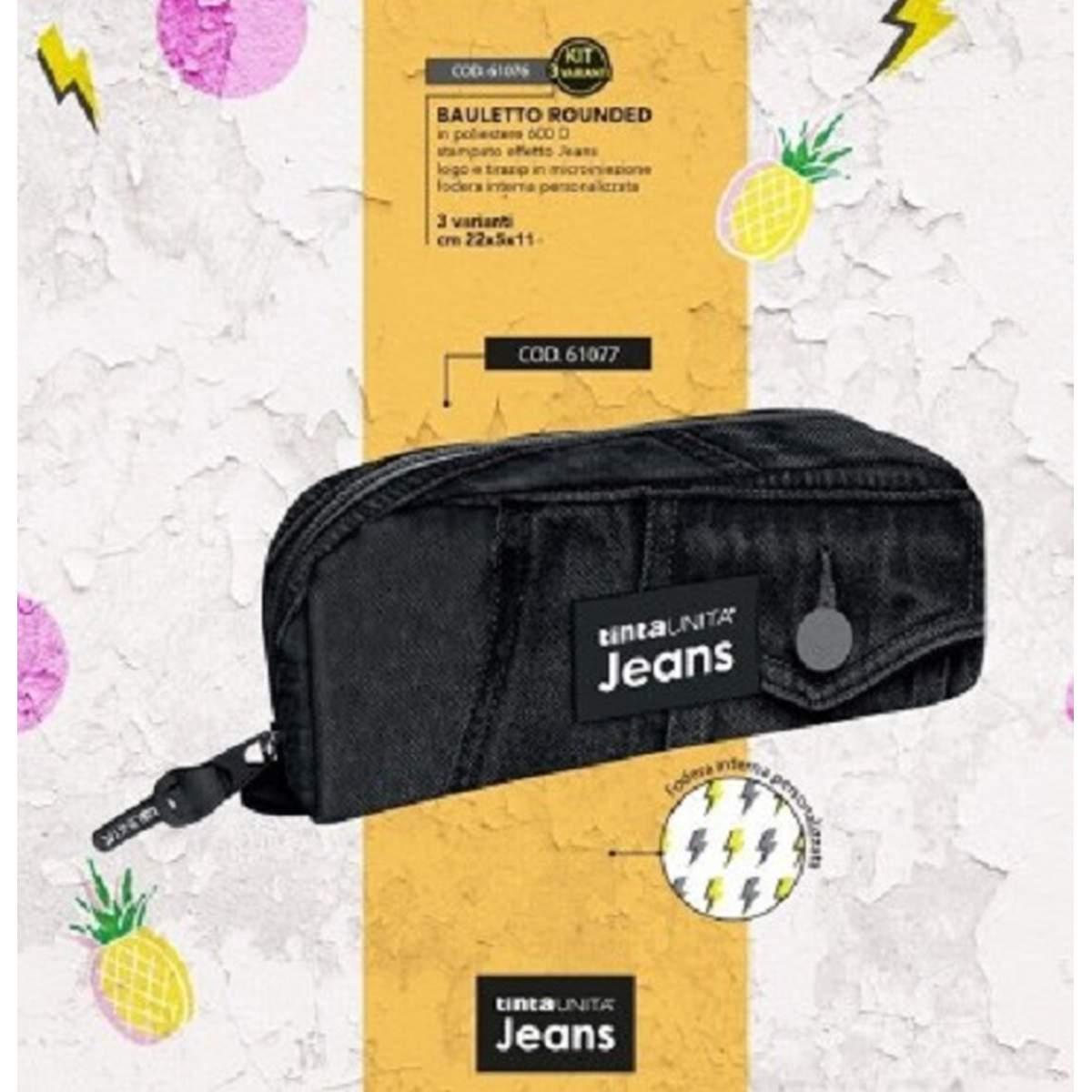 Astuccio bauletto rounded tintaunita jeans