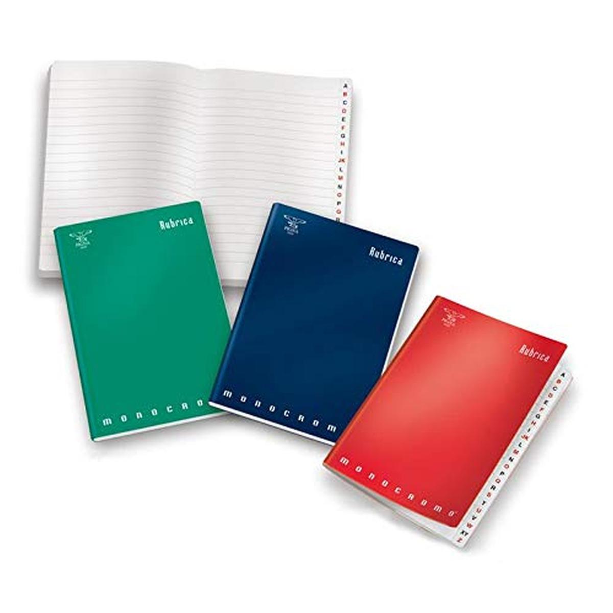 Pigna - rubrica monocromo - a5 (210 x 148 mm) - 40 fg - 80 gr