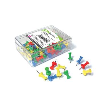Ikona+ puntine colorate per bacheca - 100 pz