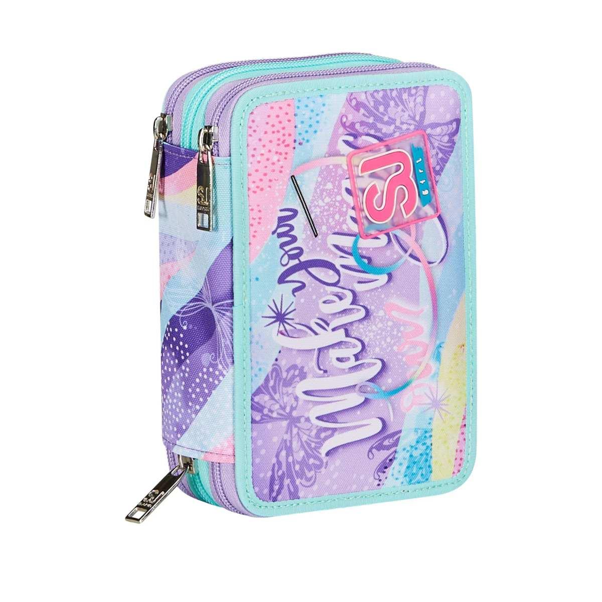 Sj gang  astuccio 3 zip rhythmicsoul beach green