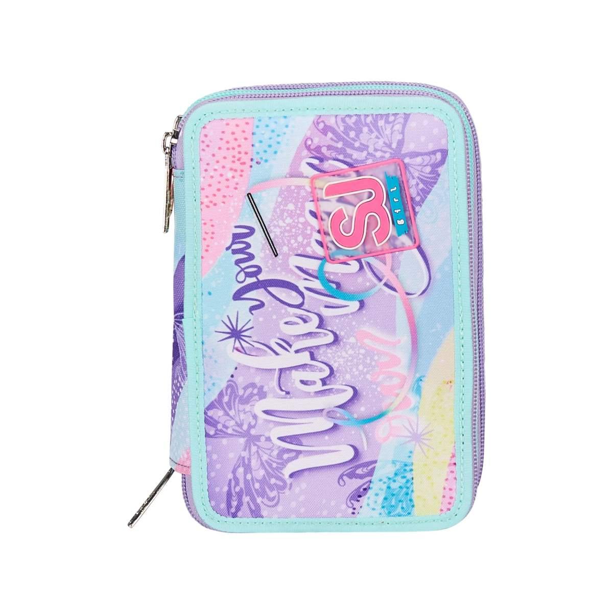 Sj gang  astuccio 3 zip rhythmicsoul beach green