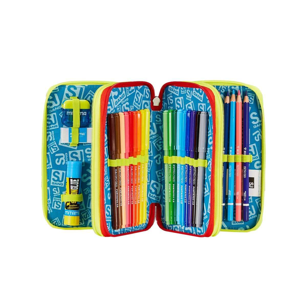 Sj gang  astuccio 3 zip funnygoal