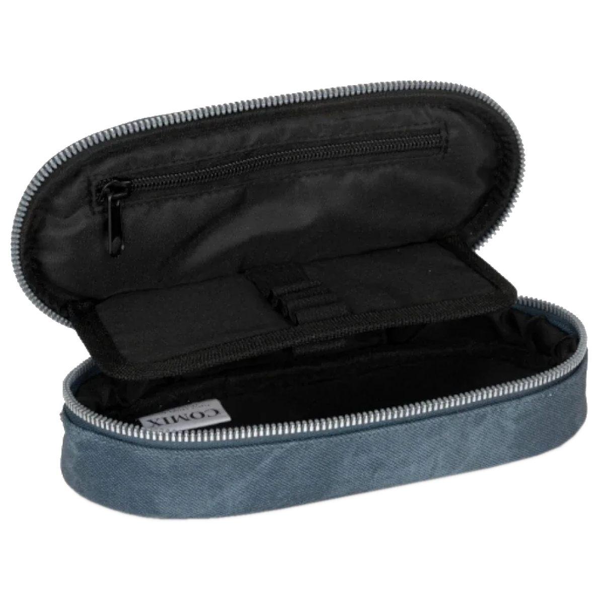 Astuccio ovale organizzato denim comix special