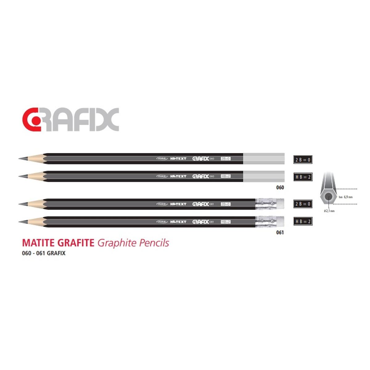 Hi-text grafix 061 - matita hb con gomma