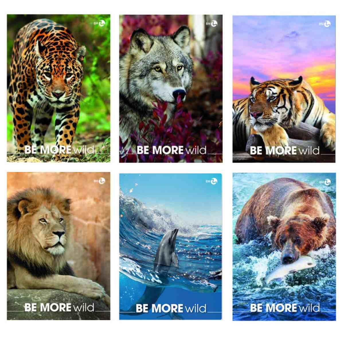 Bm - maxi quaderni a4 be more wild - 90gr - 18+1 fg