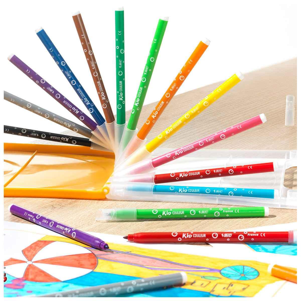 Bic kids - pennarelli punta fine - 12 pz