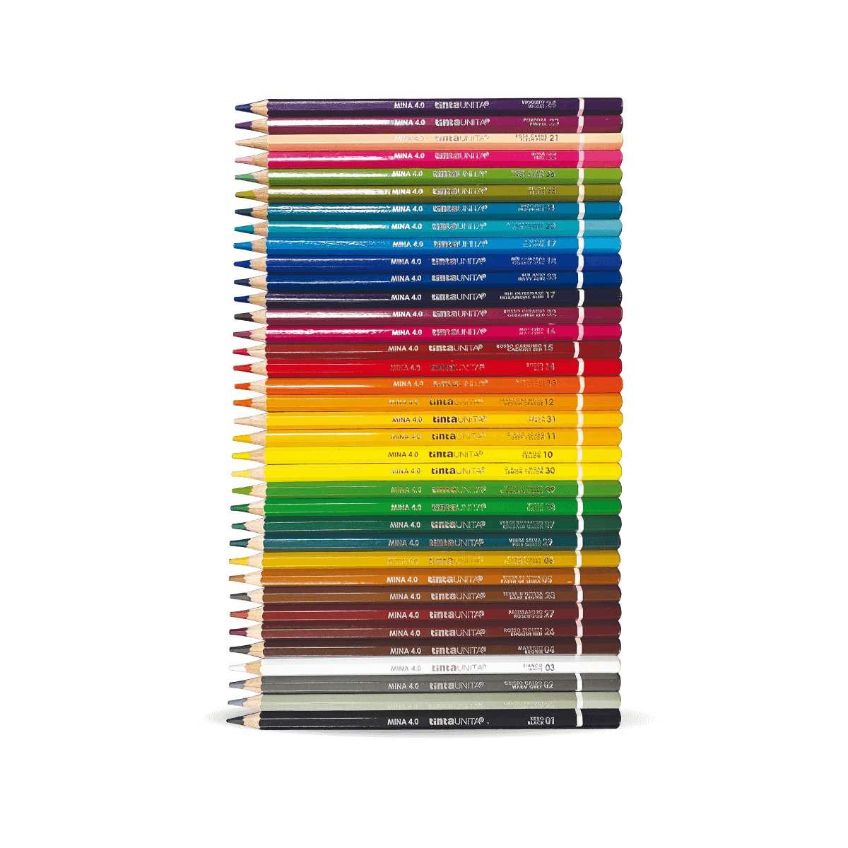 Color set gradient tintaunita - basetta pastelli gradient 51 pezzi