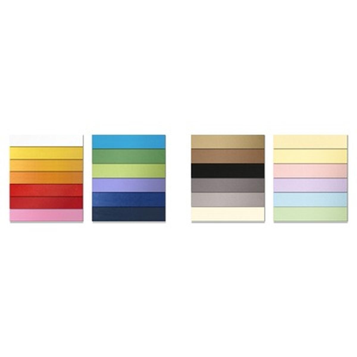 Favini bristol color 200 mix 7 colori forti - 35 x 50 cm - 125 fg - 200 gr