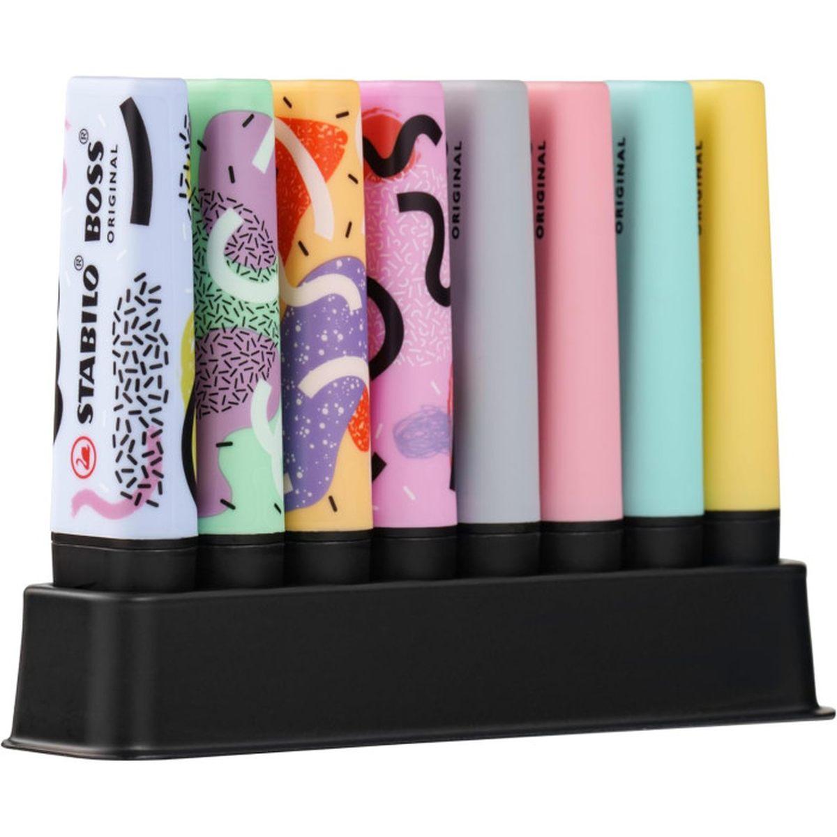 Stabilo desk set 8 evidenziatore boss original pastel + 4 boss original by ju schnee