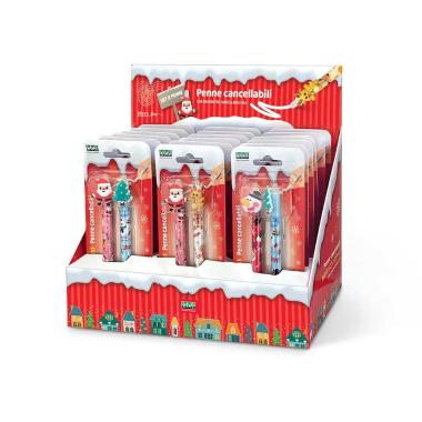 Set 2 penne cancellabili christmas
