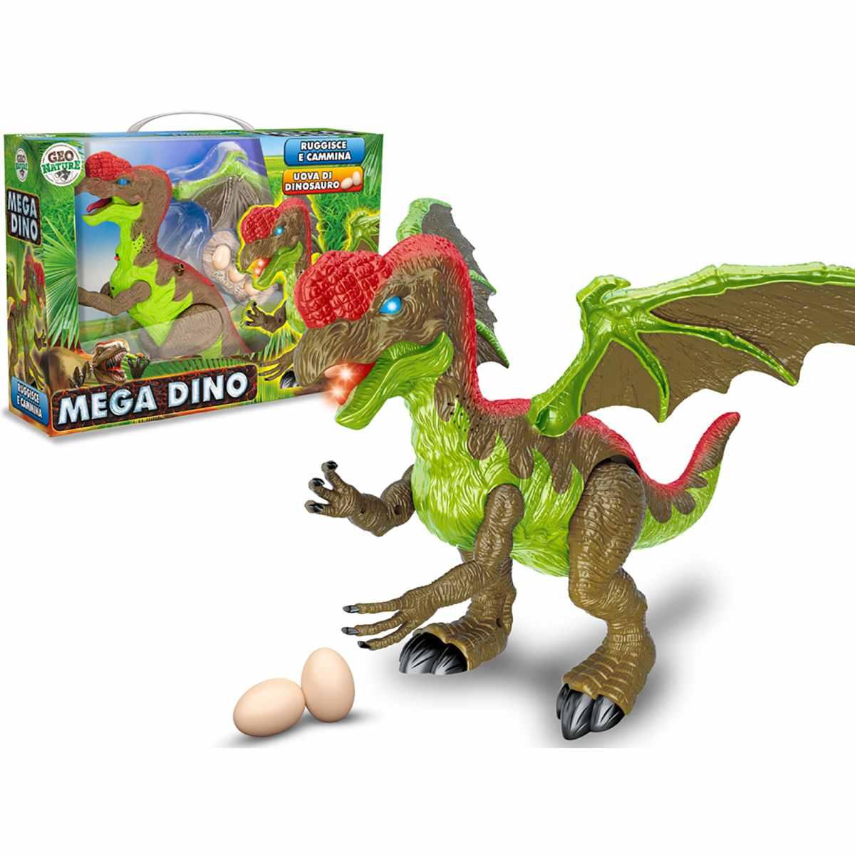 Dinosauro mega dino 30cm cammina veramente geo nature
