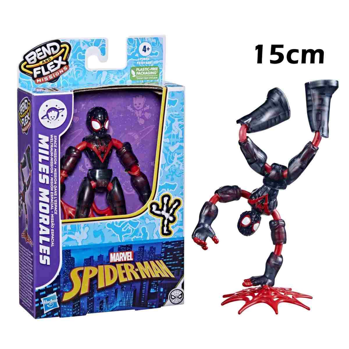 Personaggi bend and flex miles spiderman