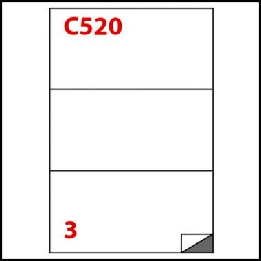 Markin - 300 etichette adesive bianche permanenti senza margini (210 x 99 mm)