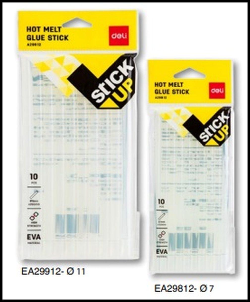 Deli colla hot melt - 10 pz -  7 mm x l 15 cm