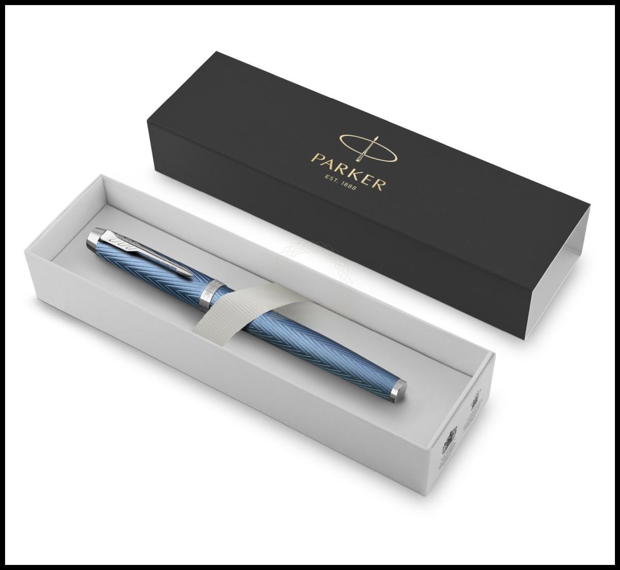 Penna rollerball parker im premium blue grey ct