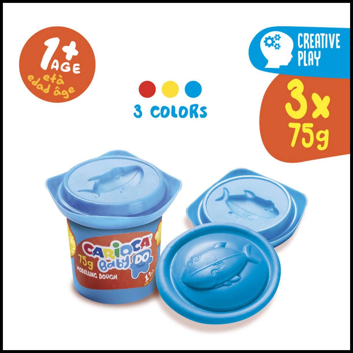 Carioca pasta da modellare baby do - 3 pz