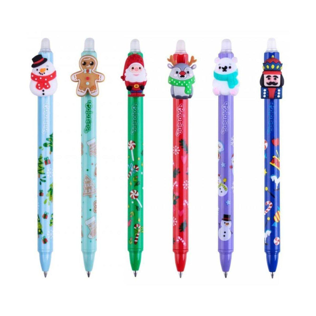Penna cancellabile natale - inchiostro blu - 0,5 mm