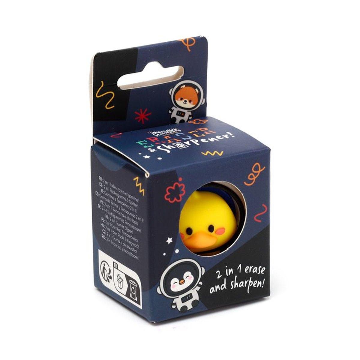 Temperamatite e gomma 2 in 1 - spazio - animali dolci