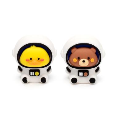 Temperamatite e gomma 2 in 1 - spazio - animali dolci