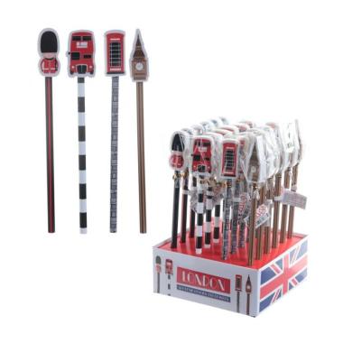 Matita con gomma - icone - londra