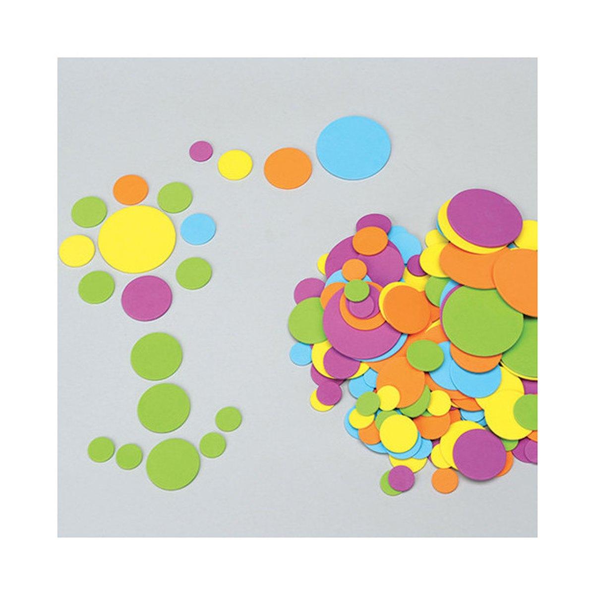 Sagome gomma crepp in busta - 200 pz - cerchi