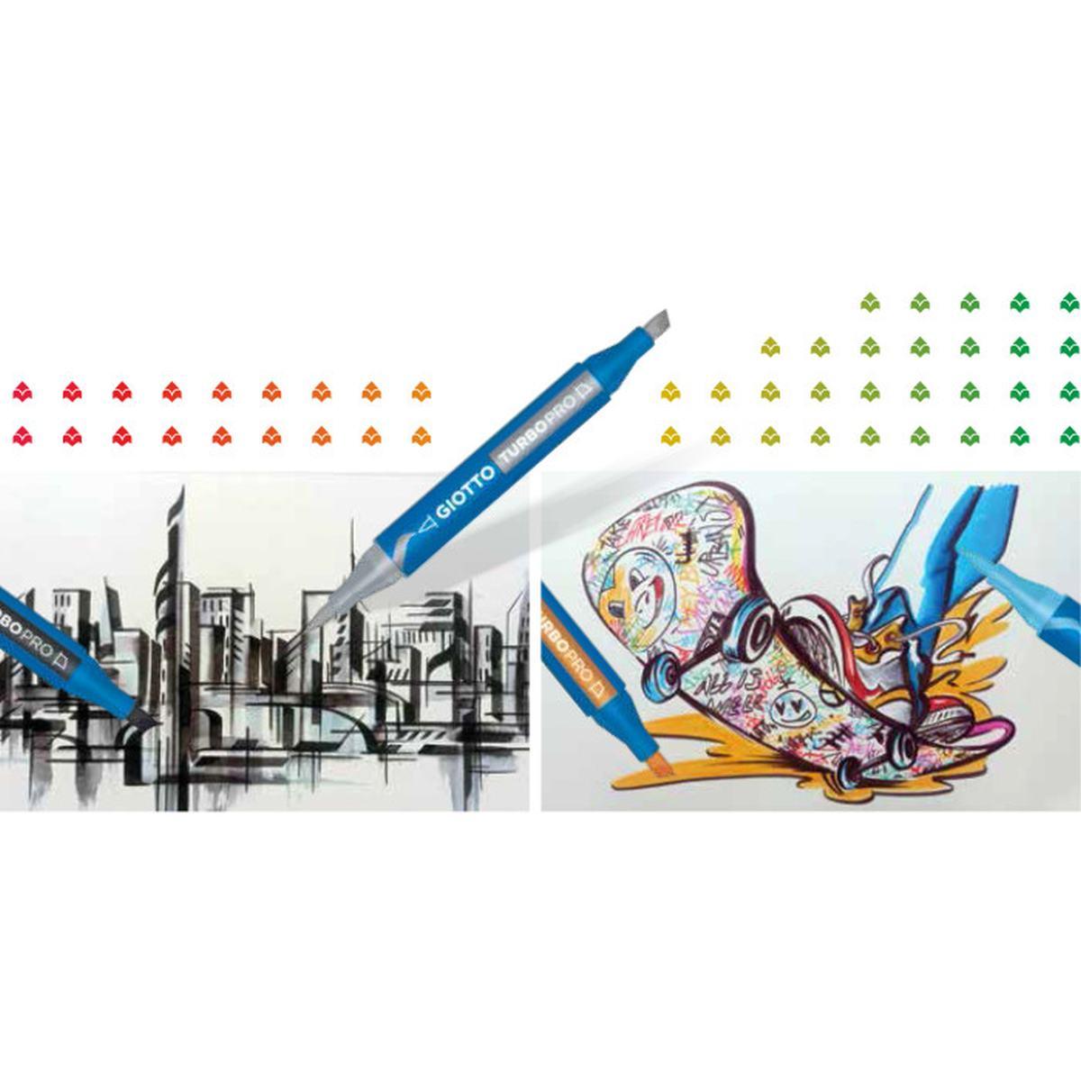 Expo pennarelli doppia punta giotto turbo pro fila
