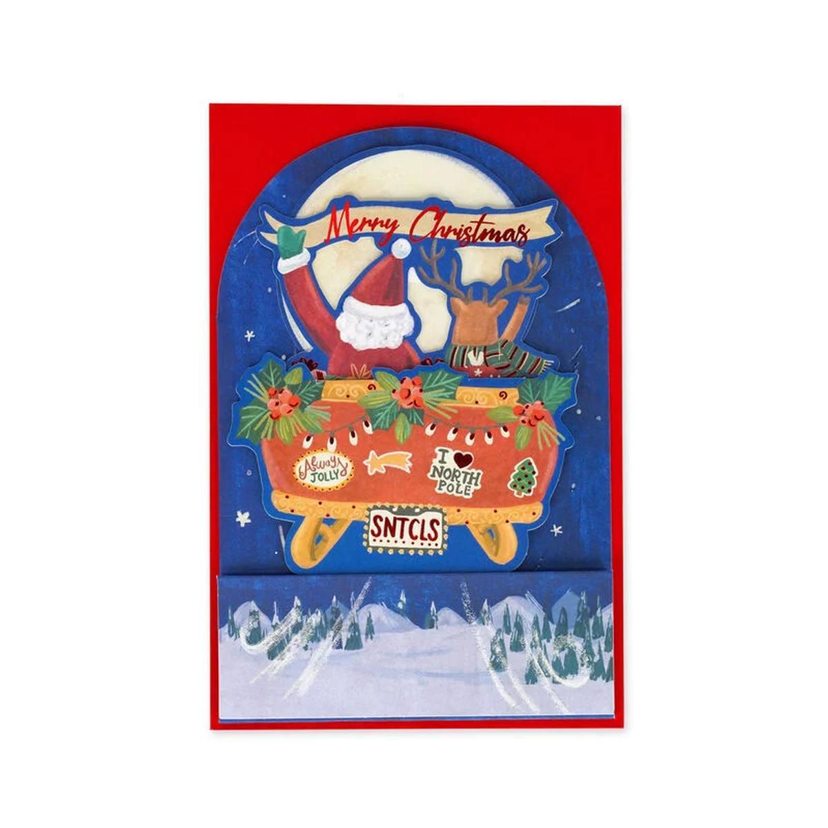 Biglietto pop up di natale