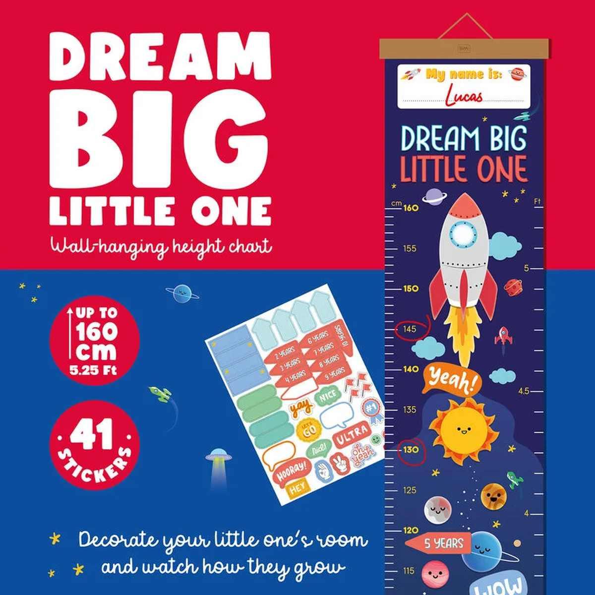 Metro da parete - dream big little one