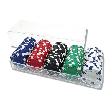 Fiches poker chips 100/pkp 14gr 5 colori - modiano