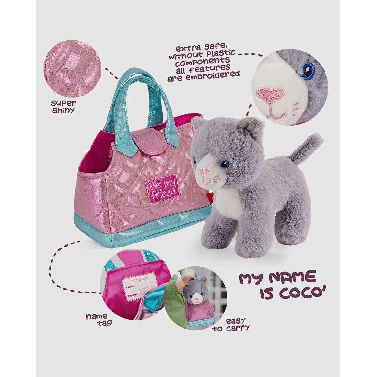 Mini bag con peluche cocÒ cat perletti toys