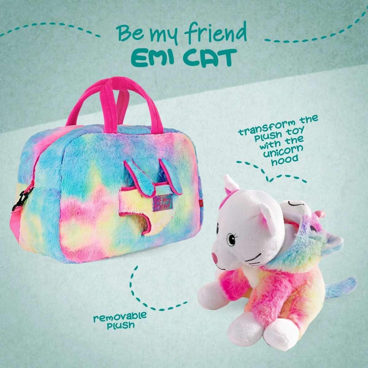 Borsa sport con peluche kawaii unicorno 41 cm