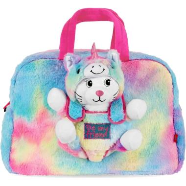 Borsa sport con peluche kawaii unicorno 41 cm