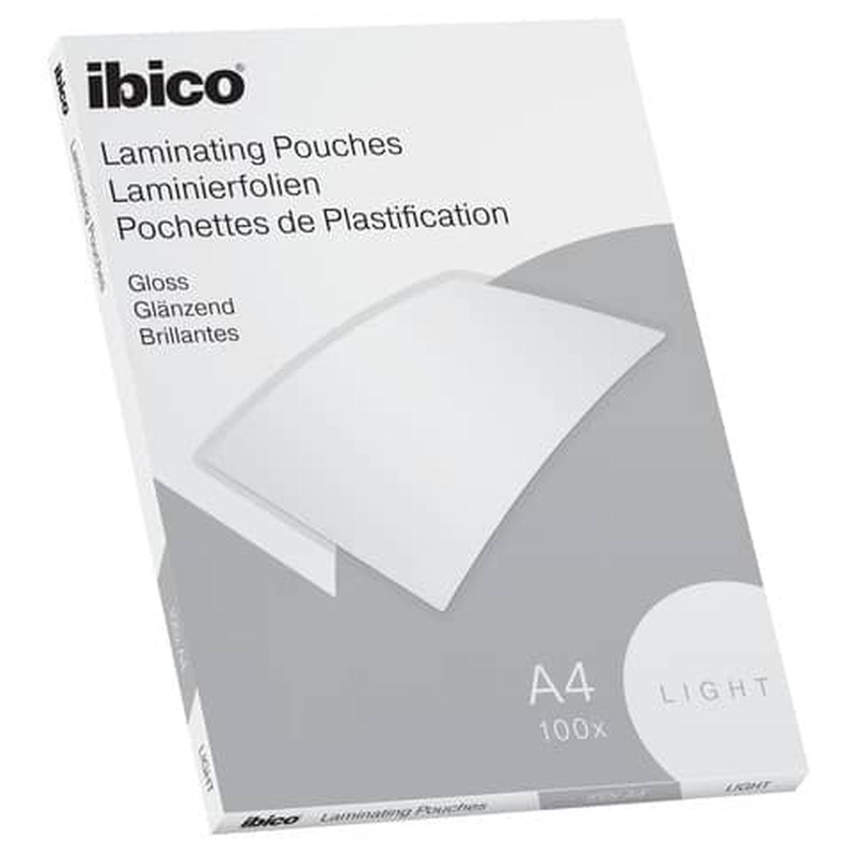 Ibico basics pouches medium - a4 - 75 micron - 100 pz