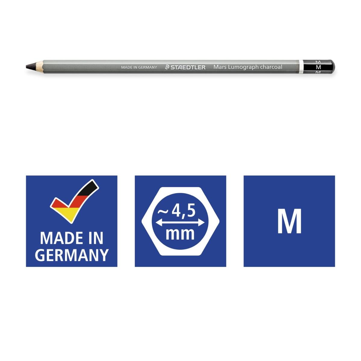Mars® lumograph® charcoal 100c matita carboncino