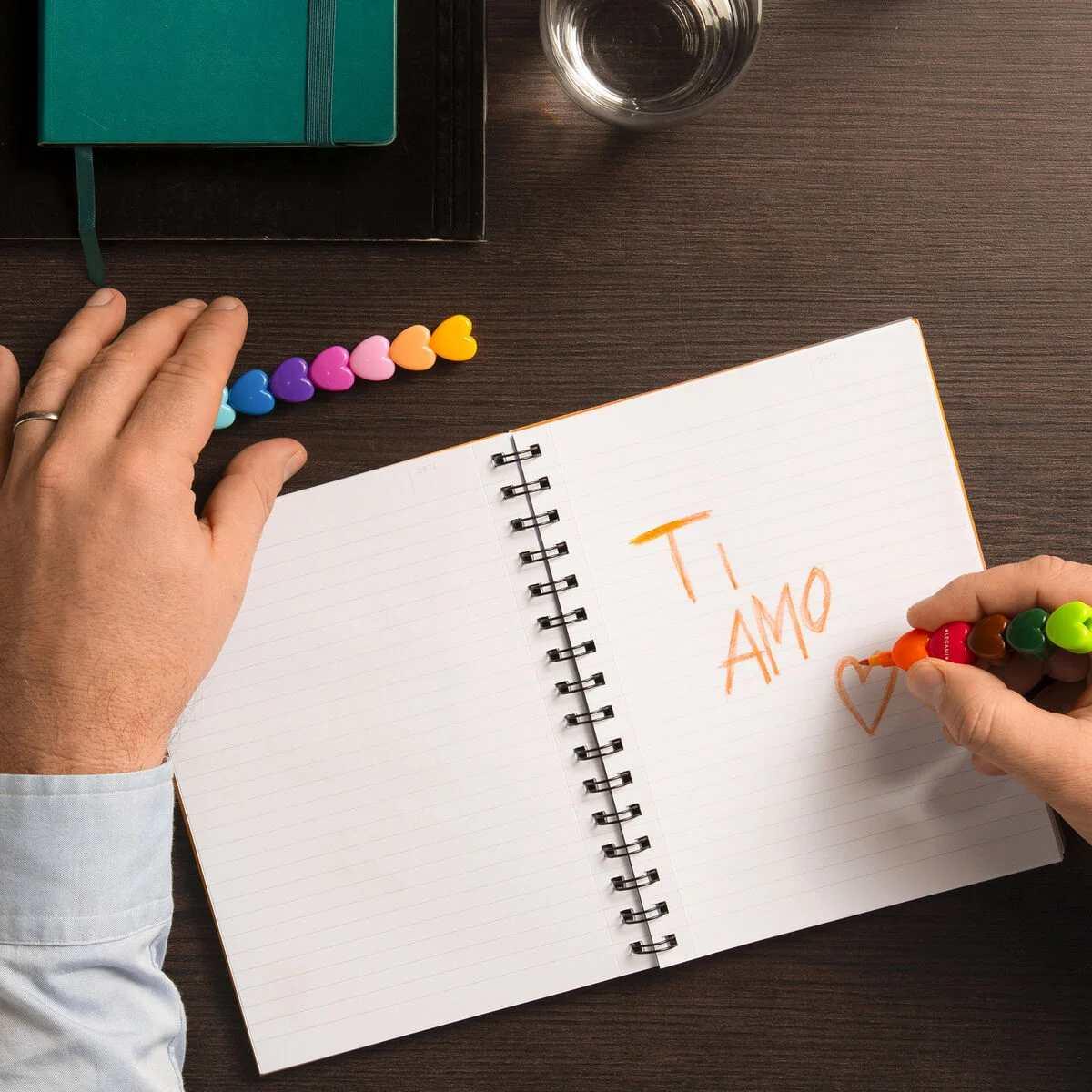 12 pastelli impilabili - dream in colour - heart