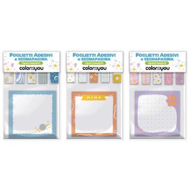 Set foglietti adesivi e segnapagina colorxyou