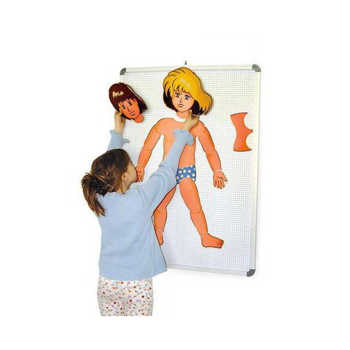 Puzzle in legno schema corporeo cm.90 h - 18 pezzi