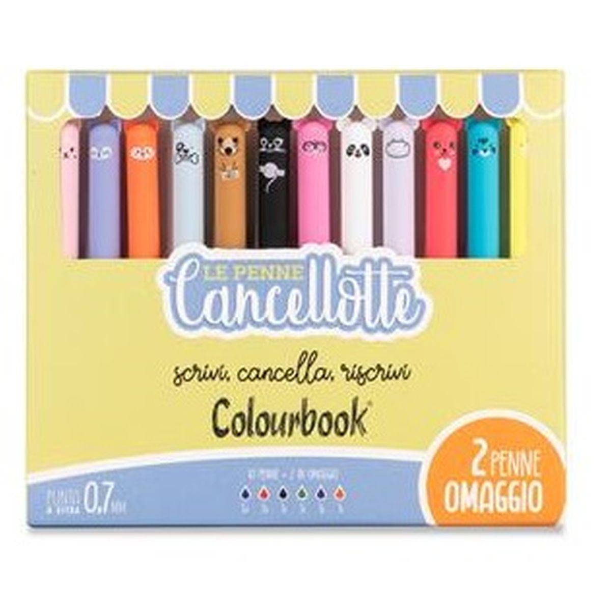 Set penna cancellotta 10 + 2 pz omaggio - colori assortiti