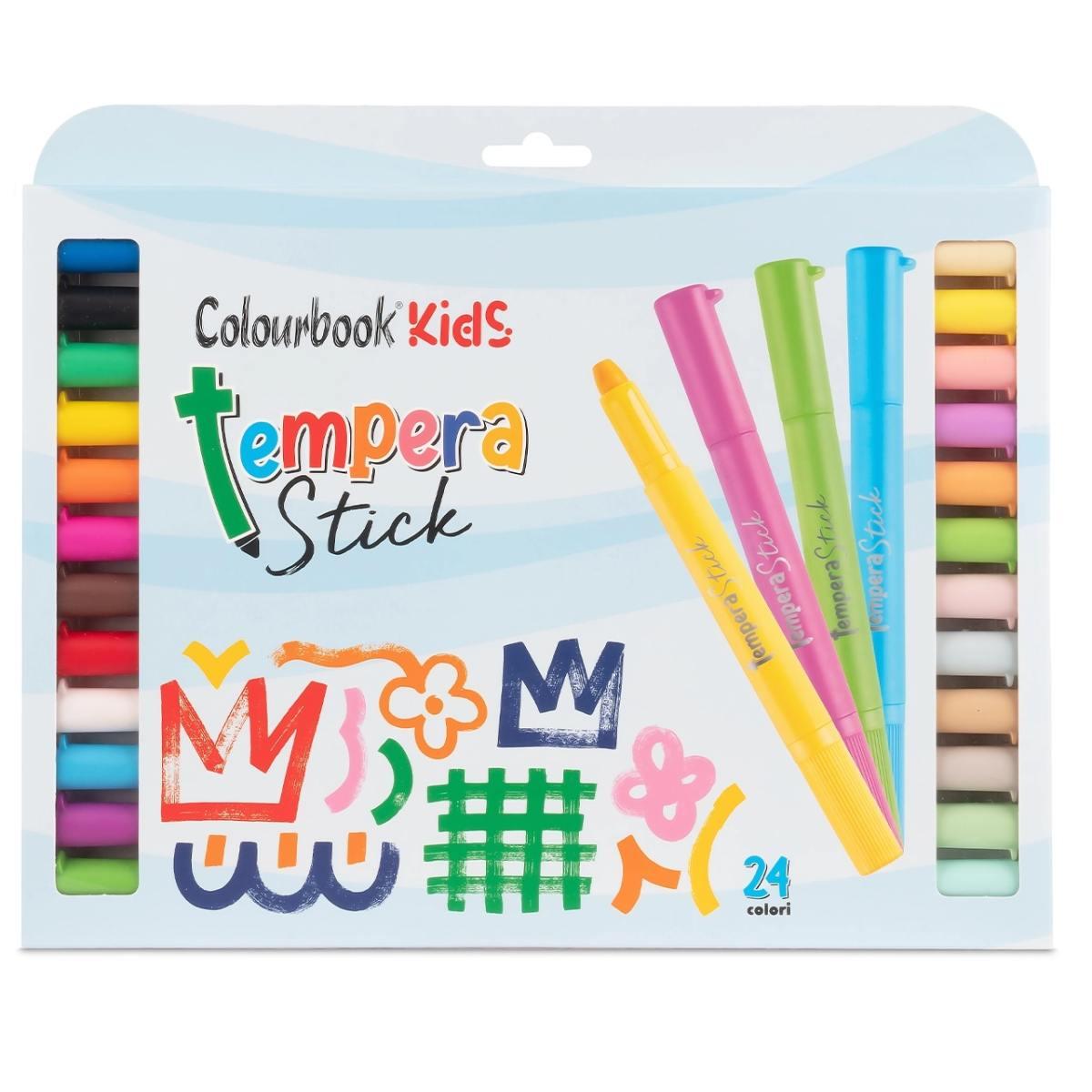 Tempera stick rainbow 24 colori