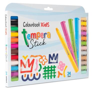 Tempera stick rainbow 24 colori