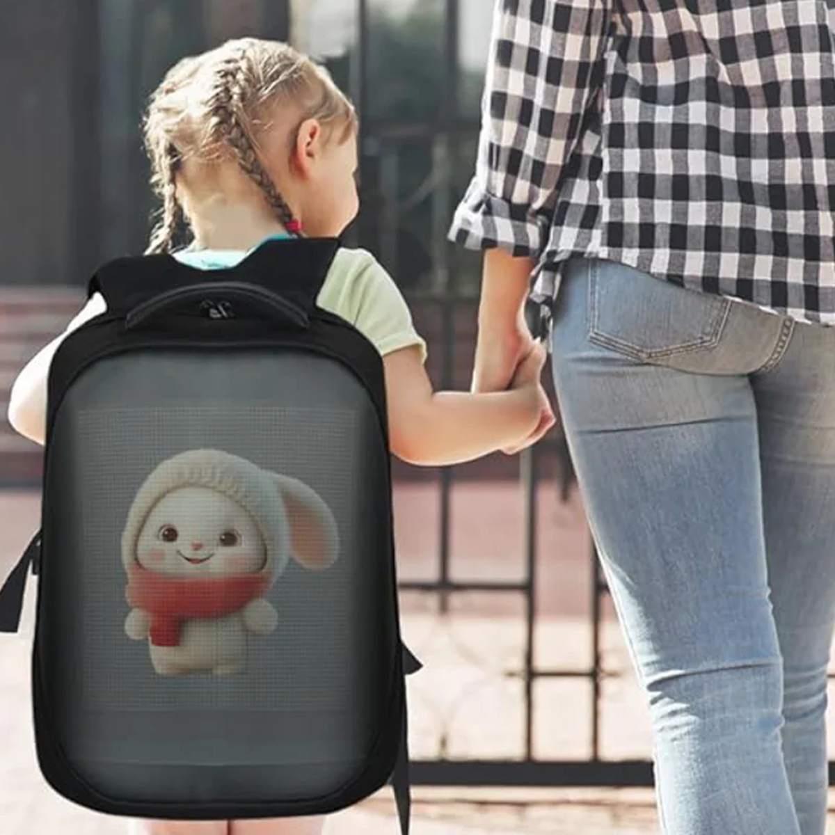 Zaino con schermo led nqo