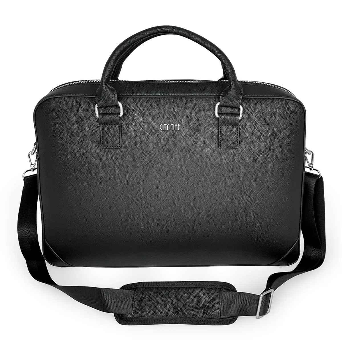 Cartella eco-pelle identity black