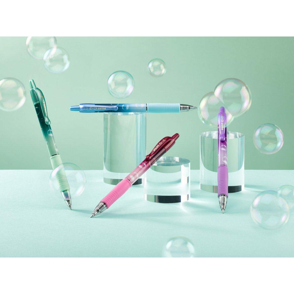 Penna roller gel 0,7 mm pilot g-2 bubble collection limited edition