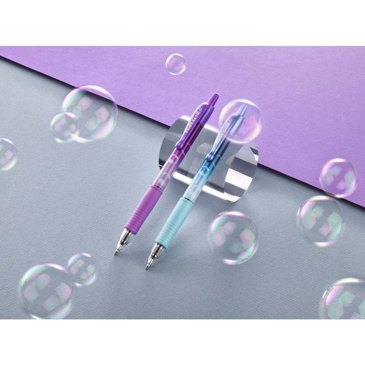 Penna roller gel 0,7 mm pilot g-2 bubble collection limited edition