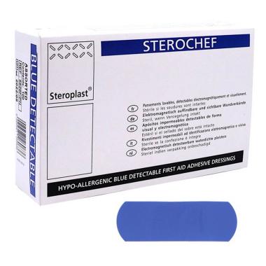 Cerotti detectable 2 x 7 cm blu